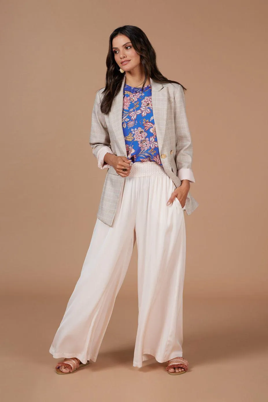 Morris Blazer | Almond Plaid