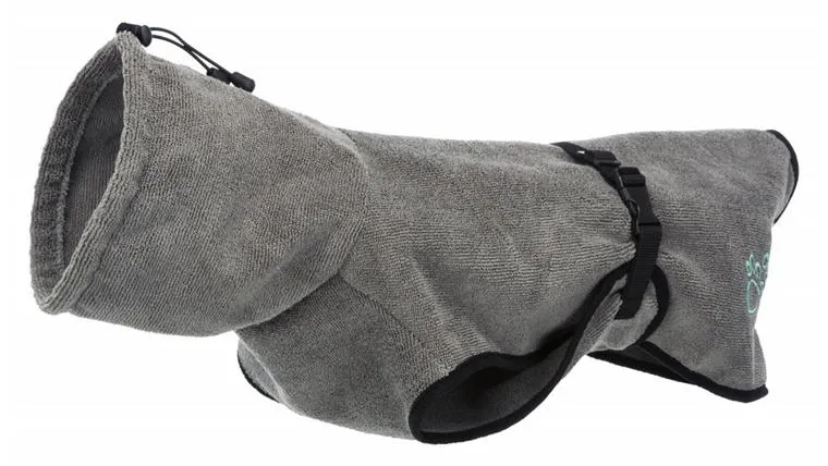 Trixie Bathrobe For Dogs Grey Small - 40cm
