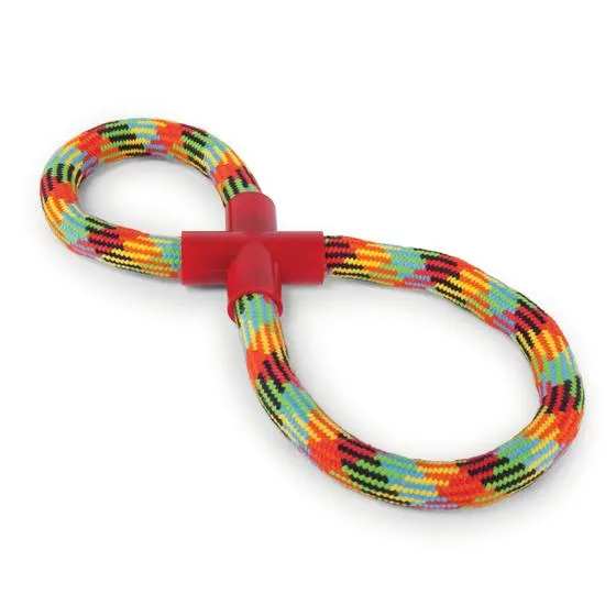 Kazoo Dog Braided Rope Figure 8 Tug