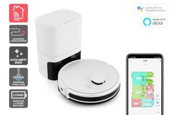 Kogan SmarterHome™ LX16 Robot Vacuum Cleaner and Mop with Auto-Empty Dock