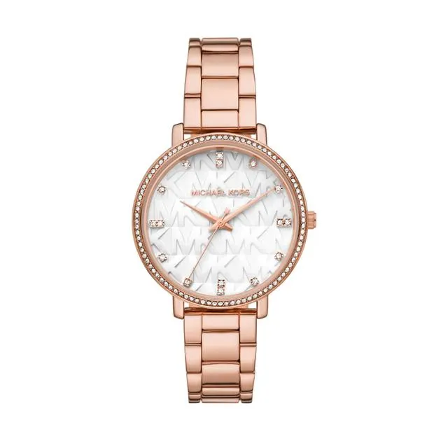 Michael Kors Pyper Rose Tone White Dial