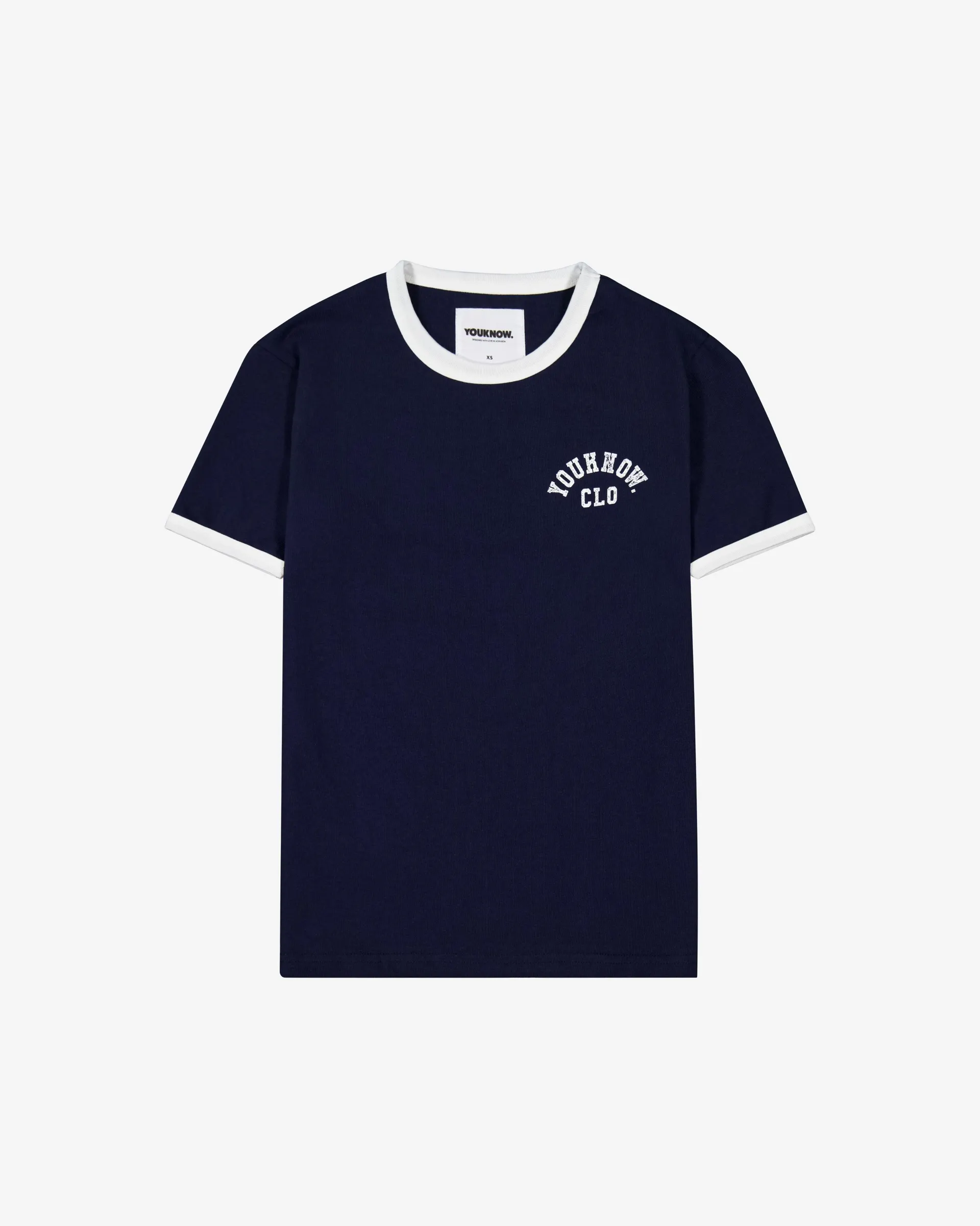 Shrunken Ringer Tee | Navy