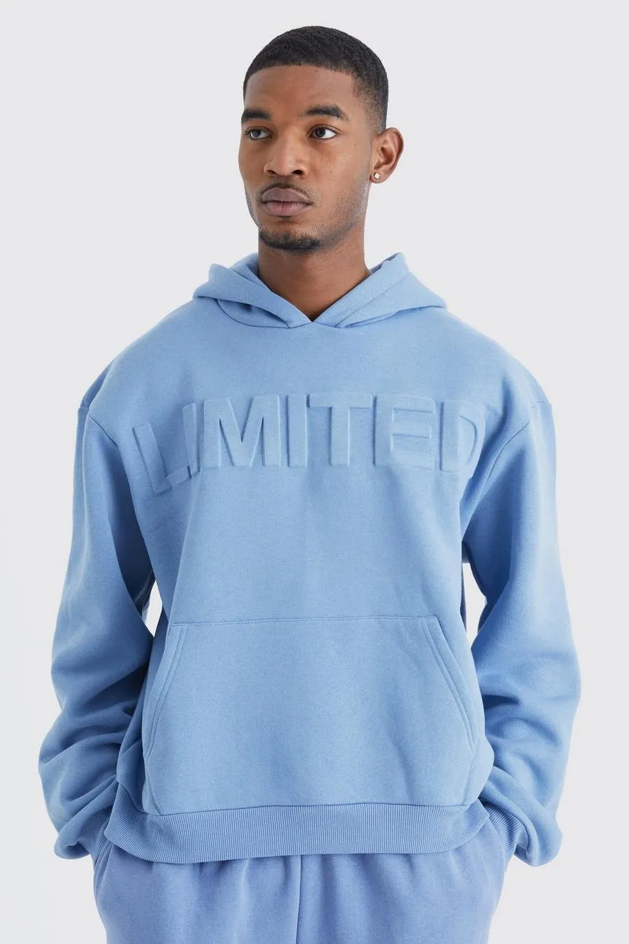 Tall Oversized Boxy Limited Embossed Hoodie