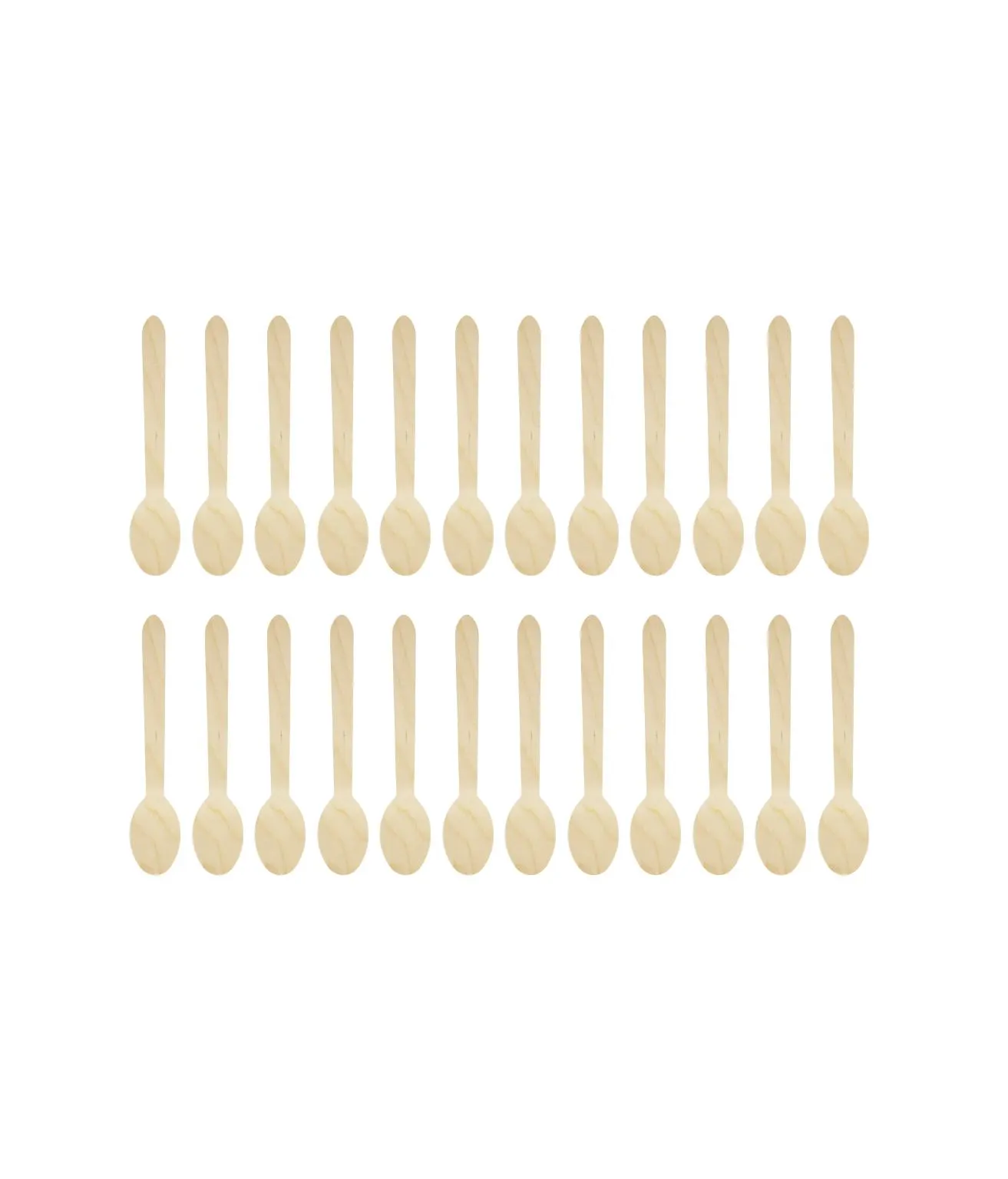 Wooden Spoons 16cm 24pk