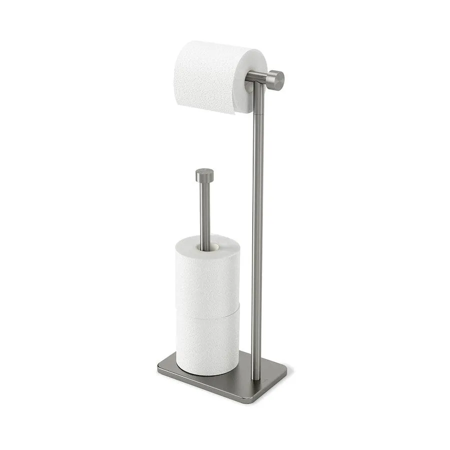 Umbra Cappa Toilet Paper Holder & Reserve Nickel