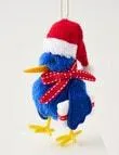 Christmas Shop Fabric Ornament, Pukeko with Present