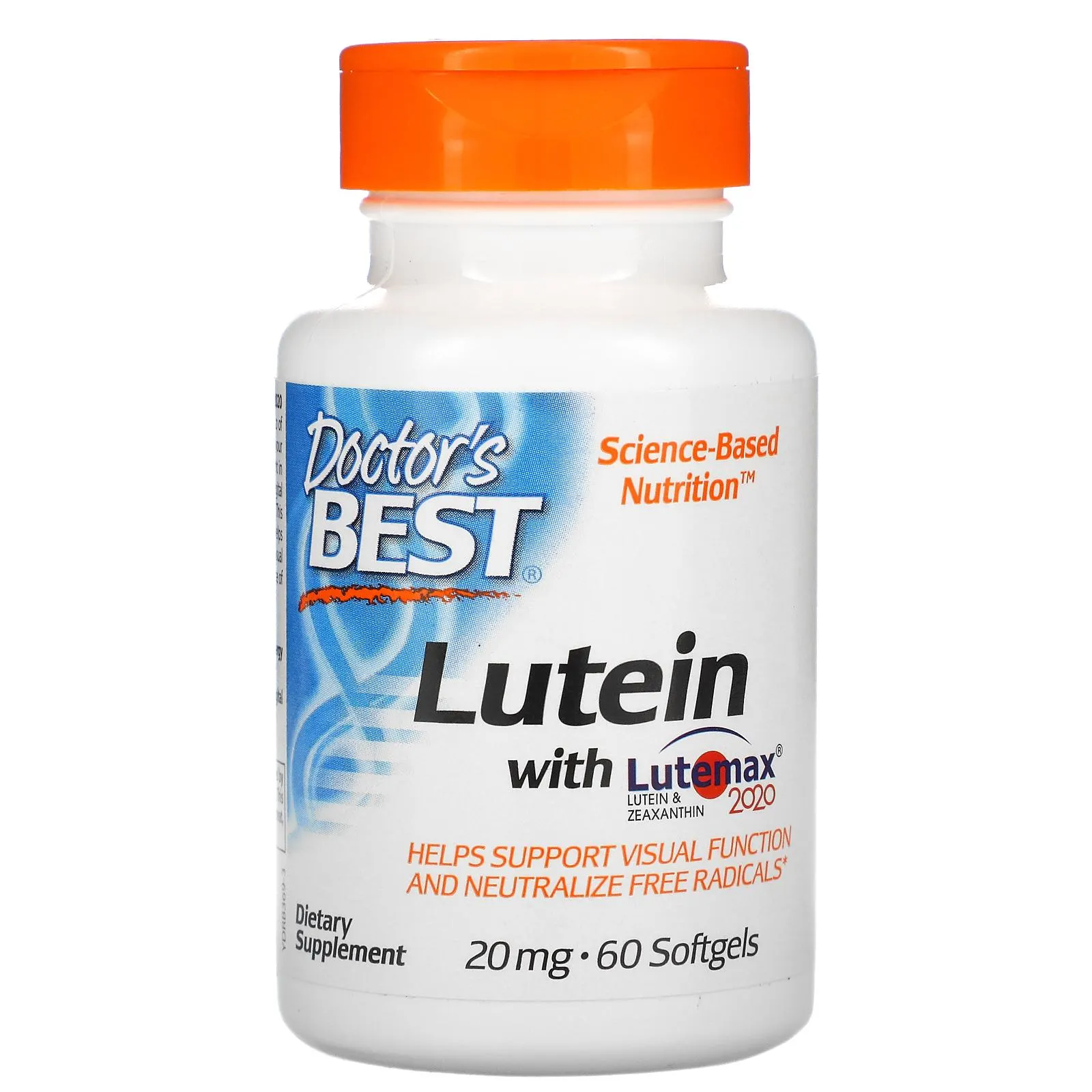 Doctors Best Lutein 20mg 60 Softgels