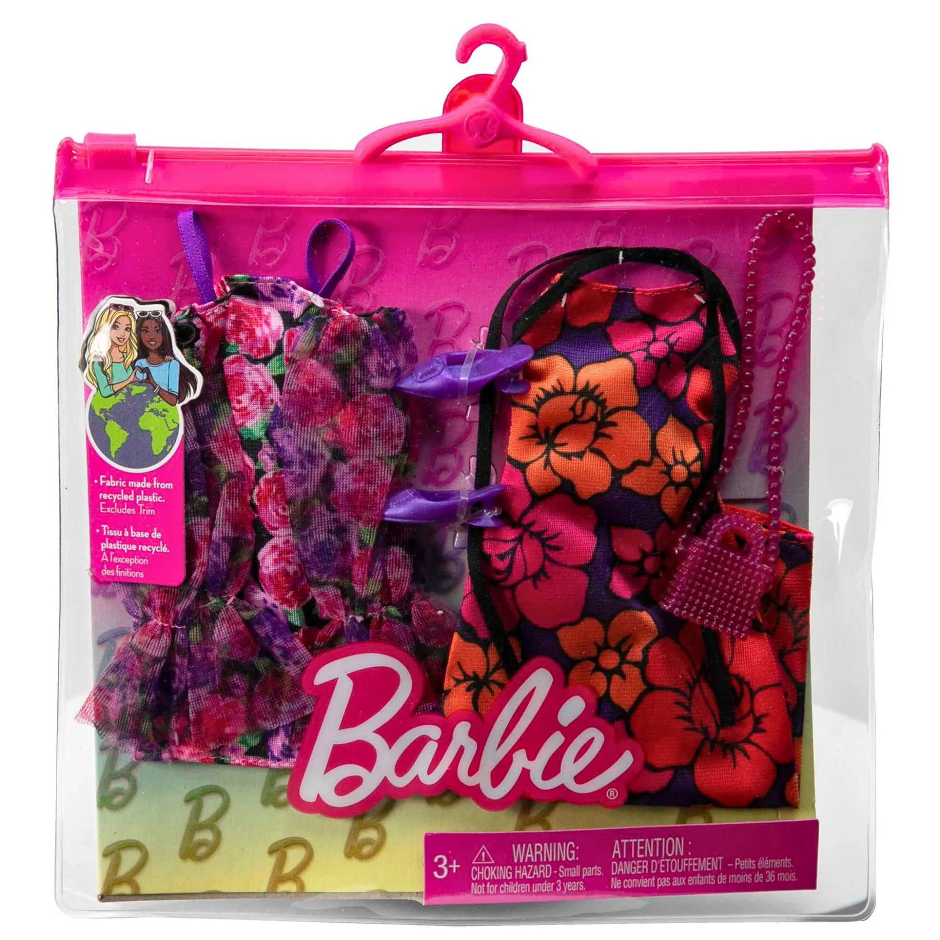 Barbie Fashions 2 Pack Floral Dresses