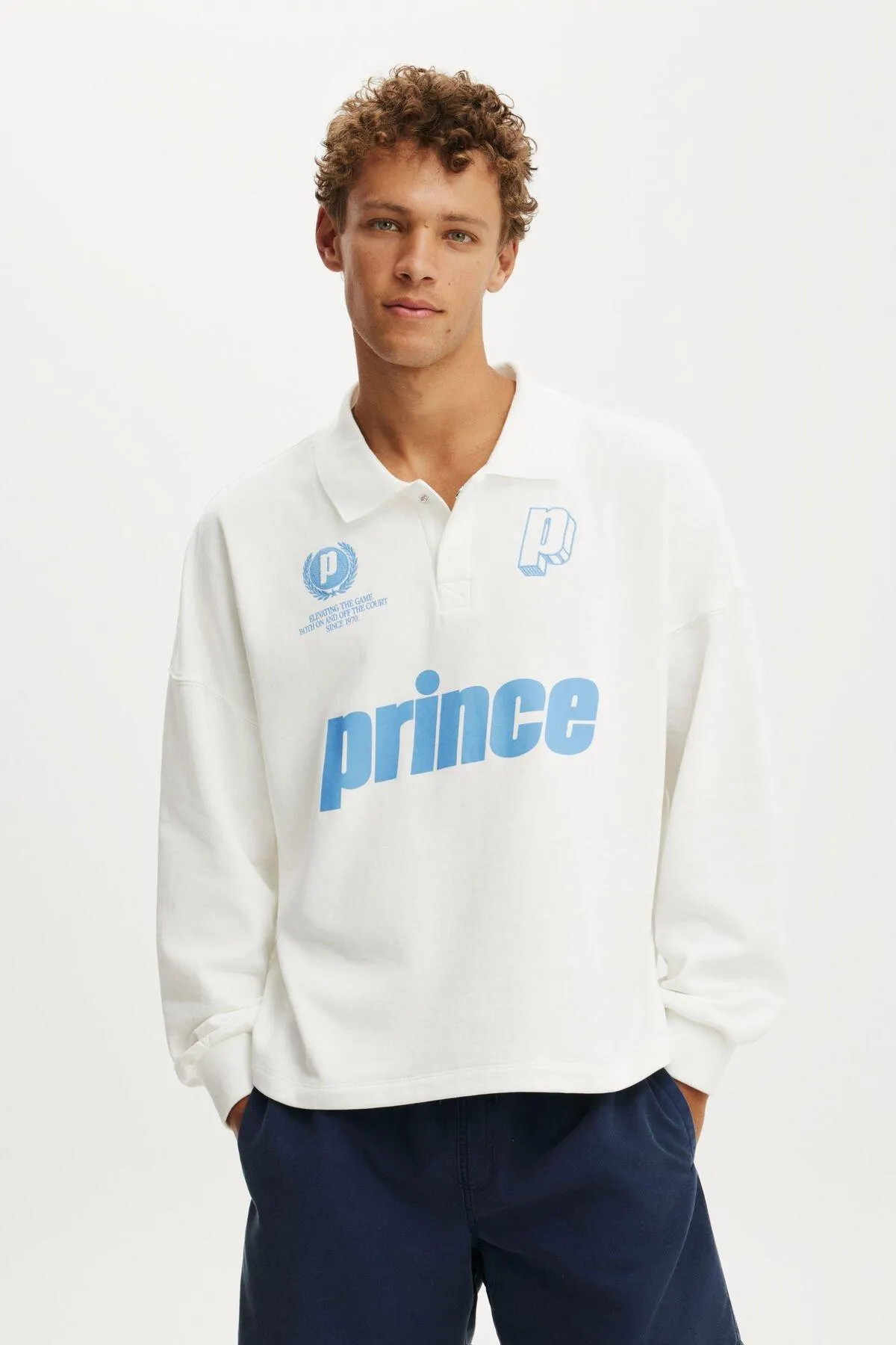 Cropped Fit Prince Fleece Rugby