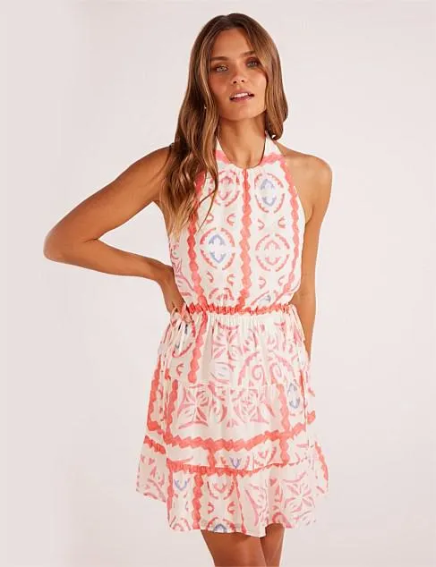LOLANI TIE MINI DRESS