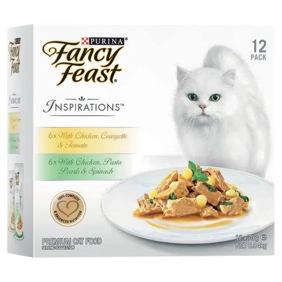 Fancy Feast Inspirations Chicken Cat Food 12pk - 70g