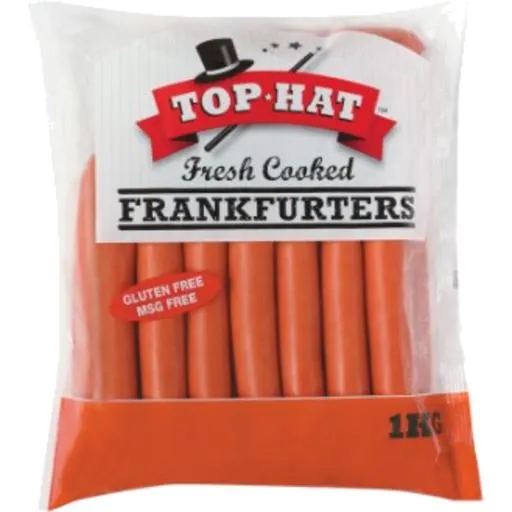 Top Hat Frankfurters 1kg
