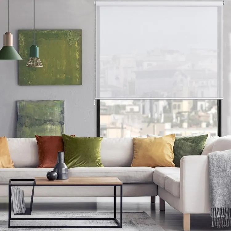 Platinum Sheer Roller Blind White