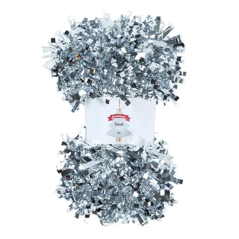 Wonderland Tinsel 8m Assorted