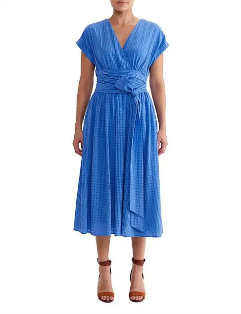 MOCK WRAP SOFT DRESS