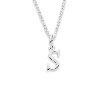 Sterling Silver Initial S Pendant