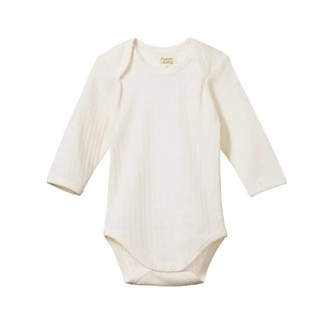 Pointelle Long Sleeve Bodysuit