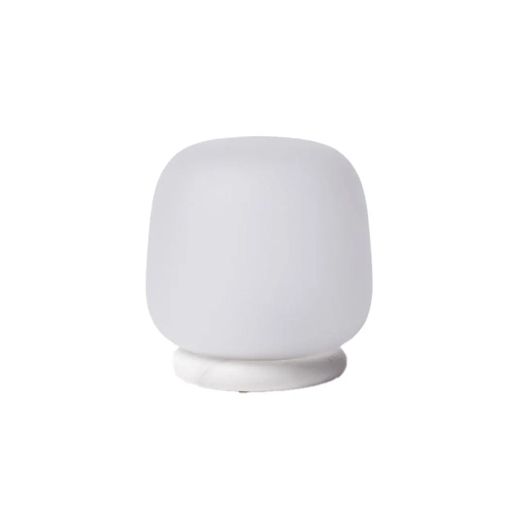Frosted glass lamp white