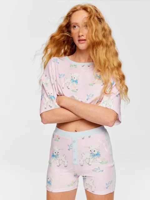 Little Lamb Pointelle Mini Short