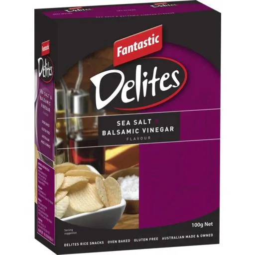 Fantastic Delites Gluten Free Sea Salt & Balsamic Vinegar