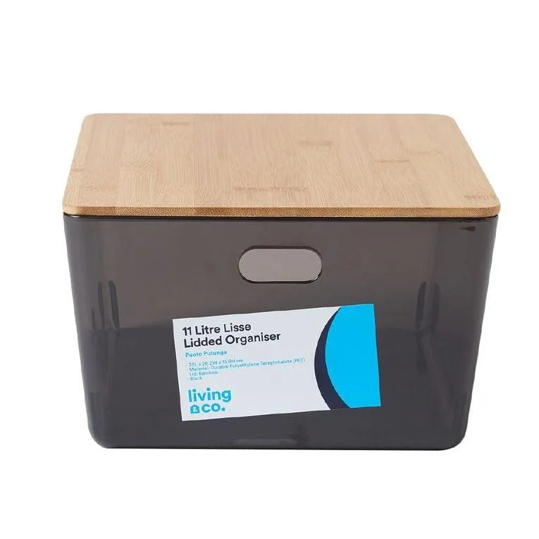 Living & Co Lisse Organiser Black 11L