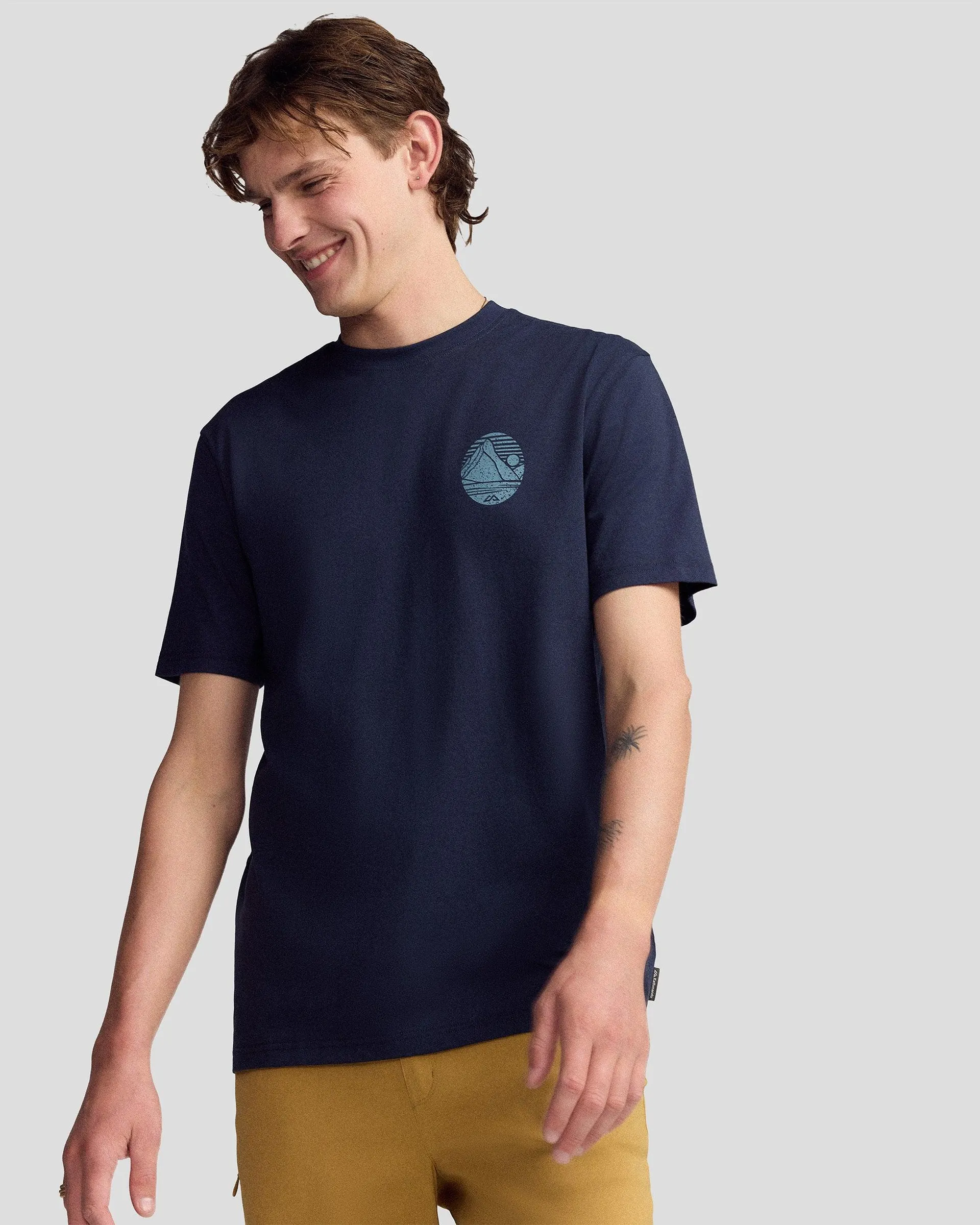 Men’s Mitre Peak Organic Cotton T-Shirt - Pure Navy