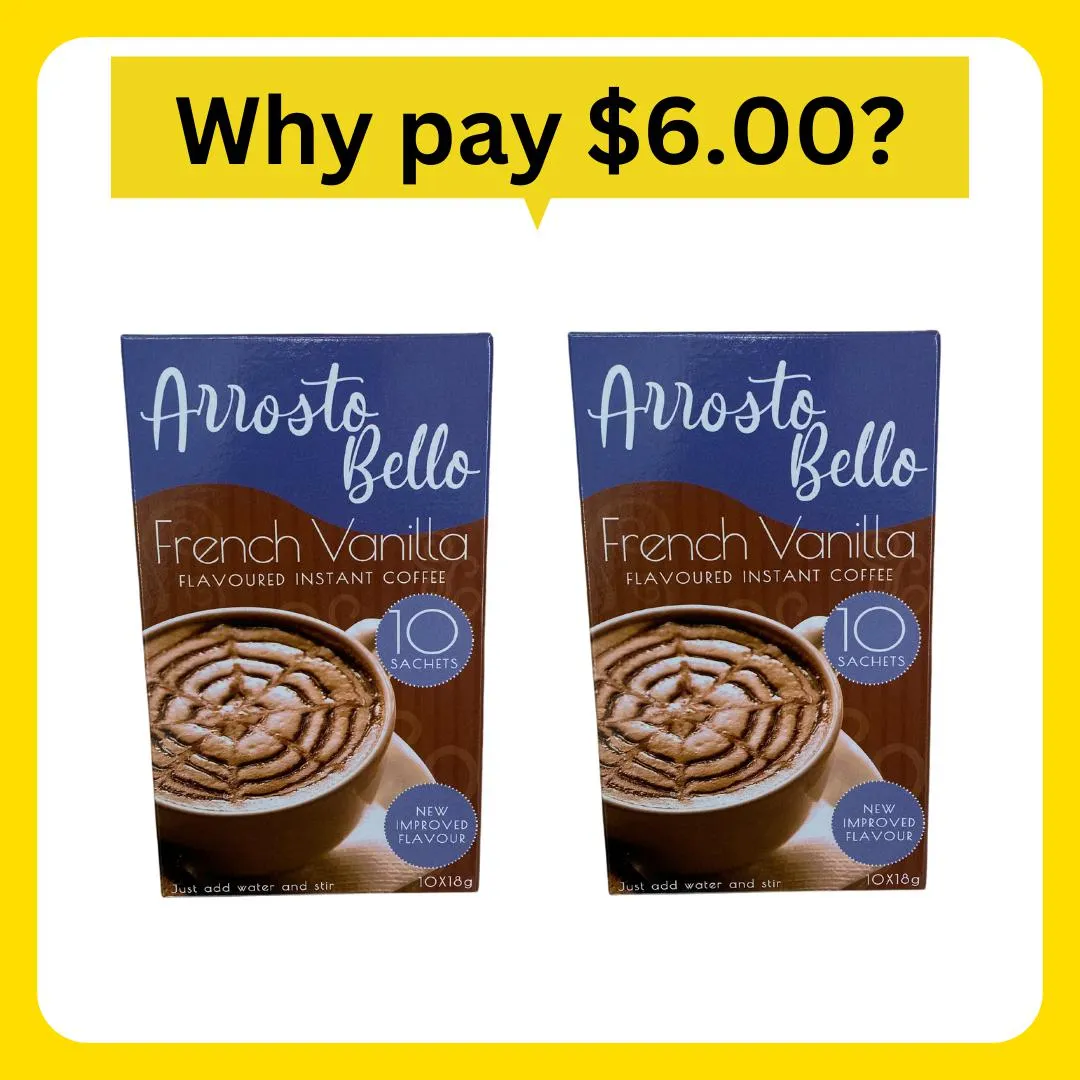 Arrosto Bello French Vanilla Instant Coffee 10 Pack