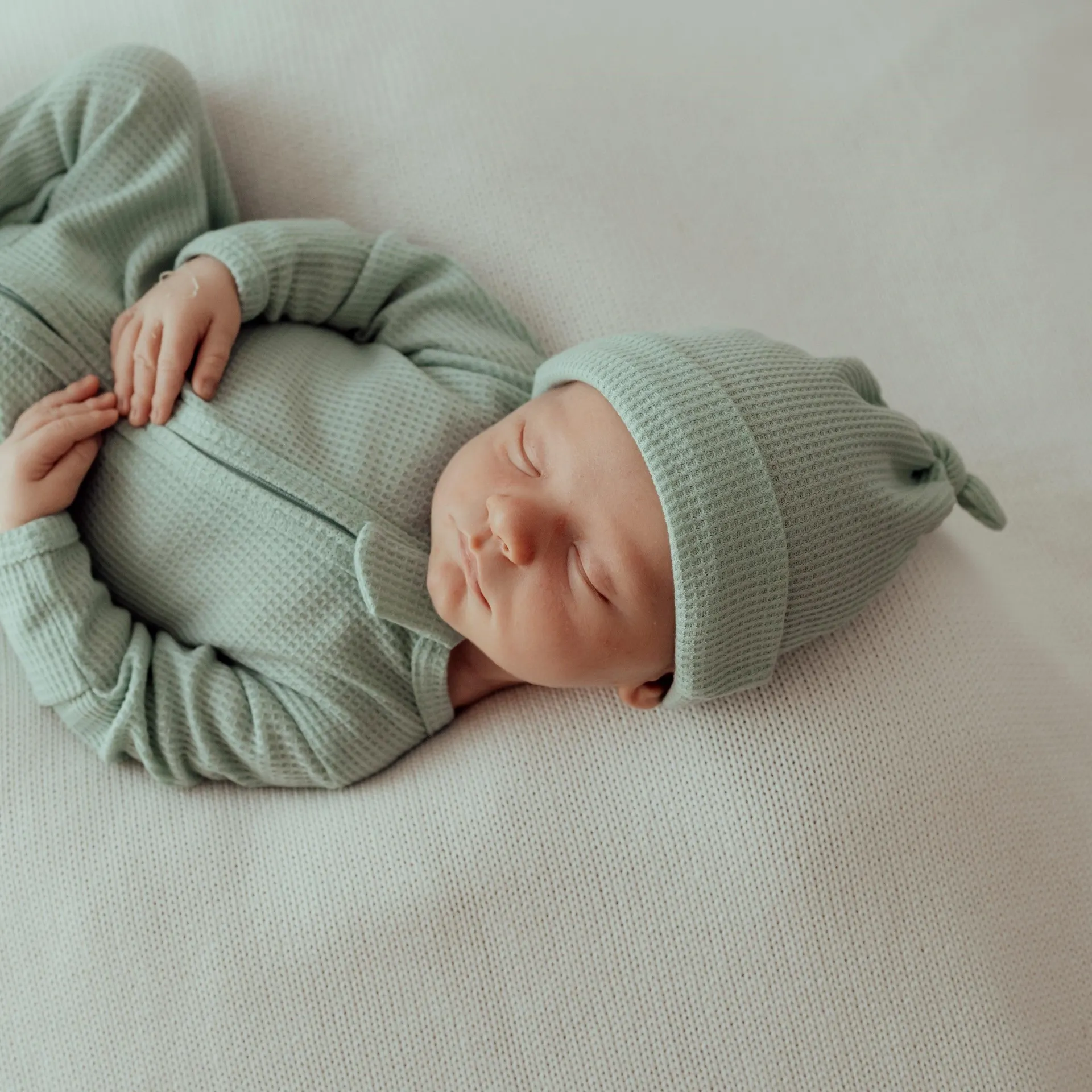 My First Knotted Beanie - Spearmint