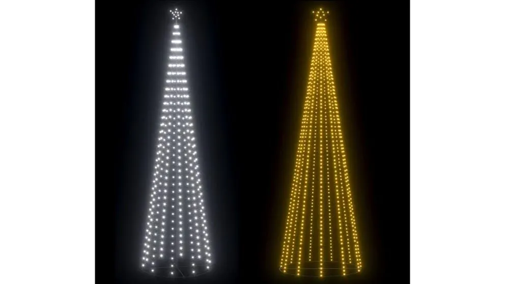 vidaXL 160 x 500cm Christmas Cone Tree 752 LEDs Decoration