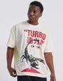 Super Fast Turbo Box Fit T Shirt in Off White