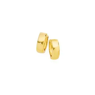 9ct 10mm Polished Huggie Earrings