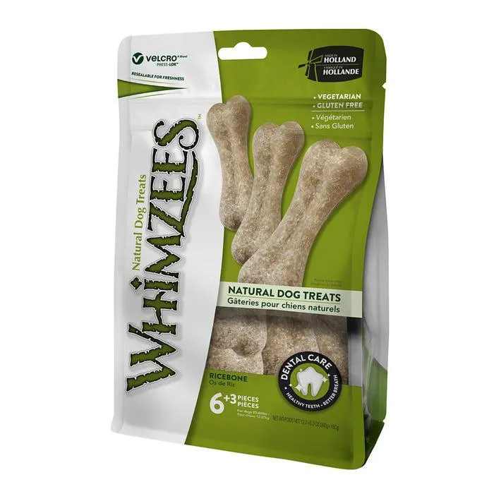 Whimzees Ricebone Large Dog Treat Value Bag 9pk