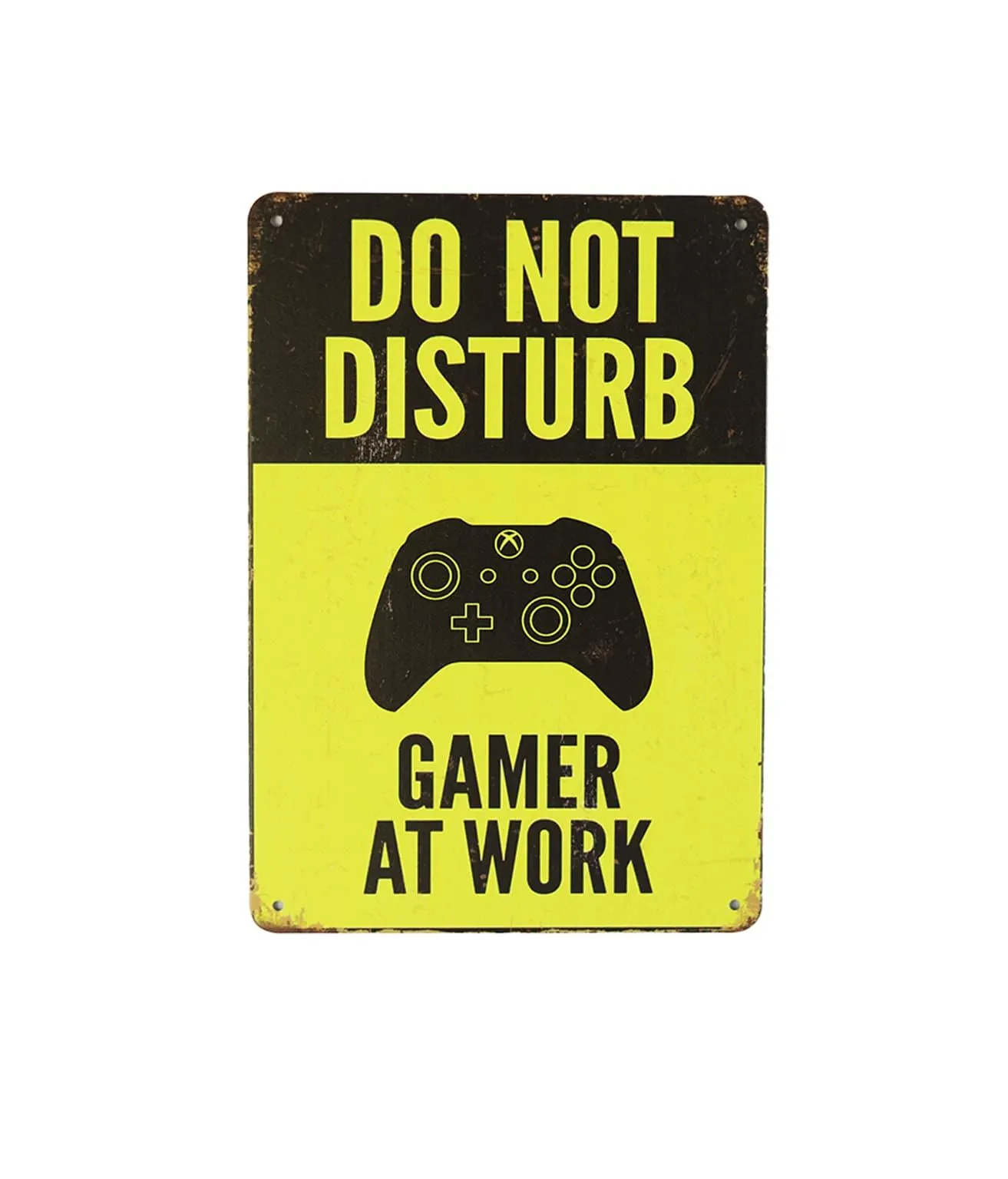 Gamer at Work Humorous Metal Sign 15x20cm 1pc