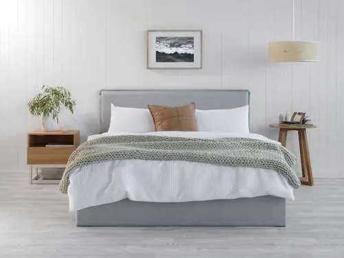 Peyton Queen Bed - Light Grey