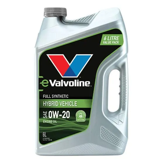 Valvoline Hybrid Vehicle Engine Oil 0W-20 6 Litre