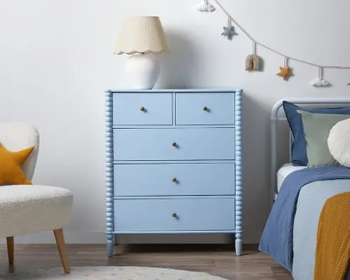 Betti Bobbin Tallboy - Ice Blue