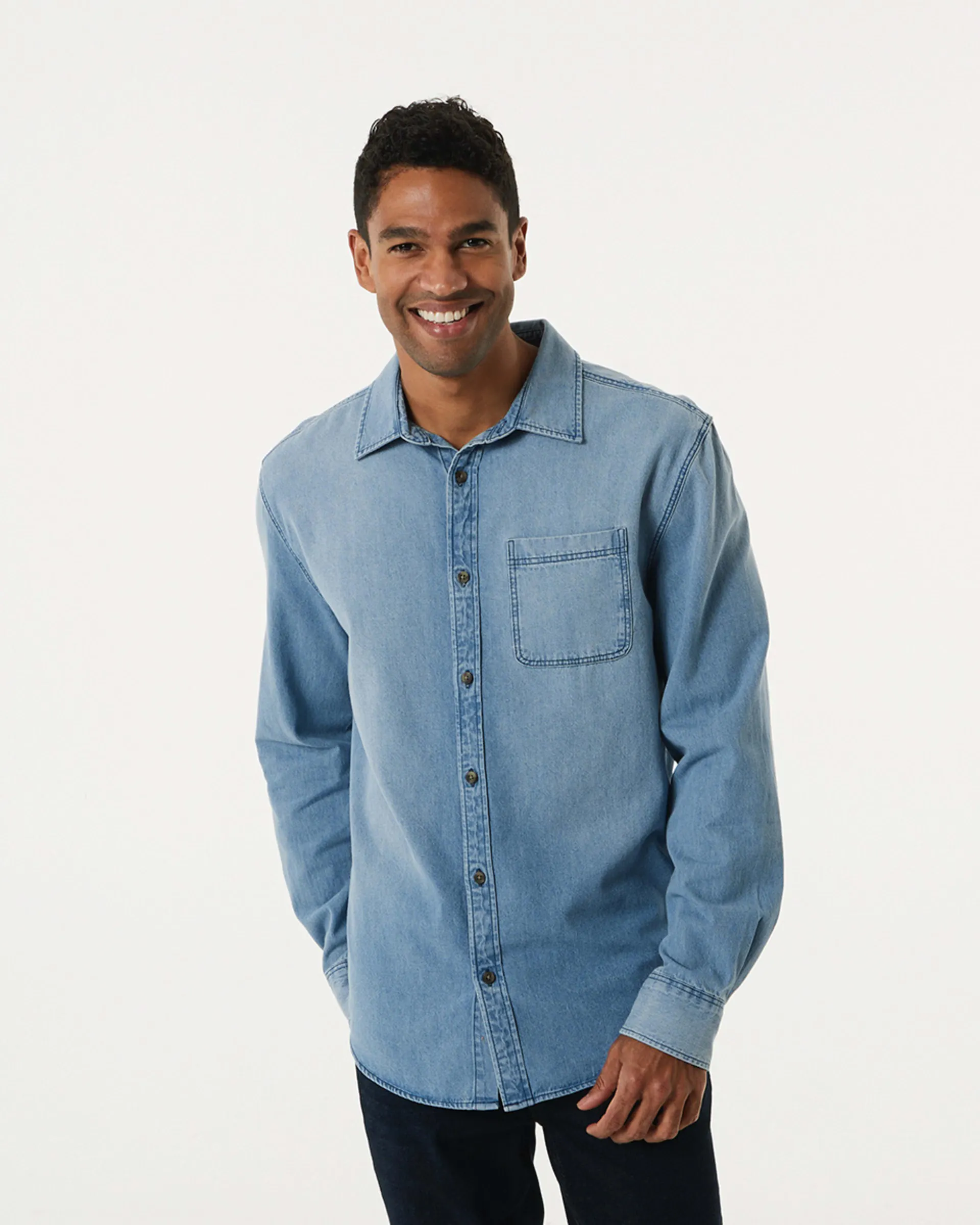 Long Sleeve Denim Shirt
