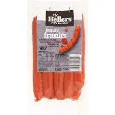 HELLERS 500GRAM FRANKFURTERS