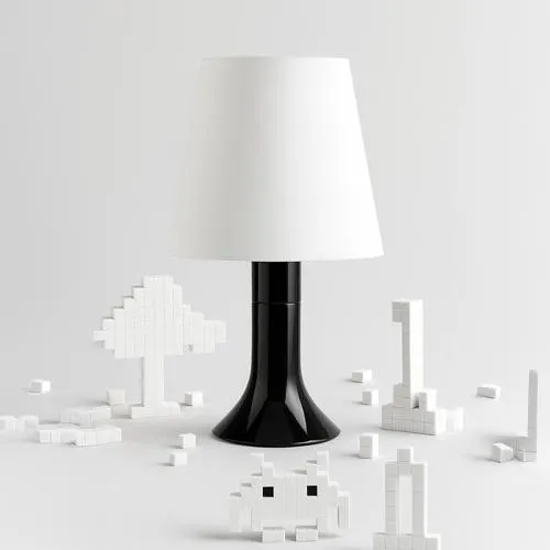 Pixel Piano Black/White Table Lamp