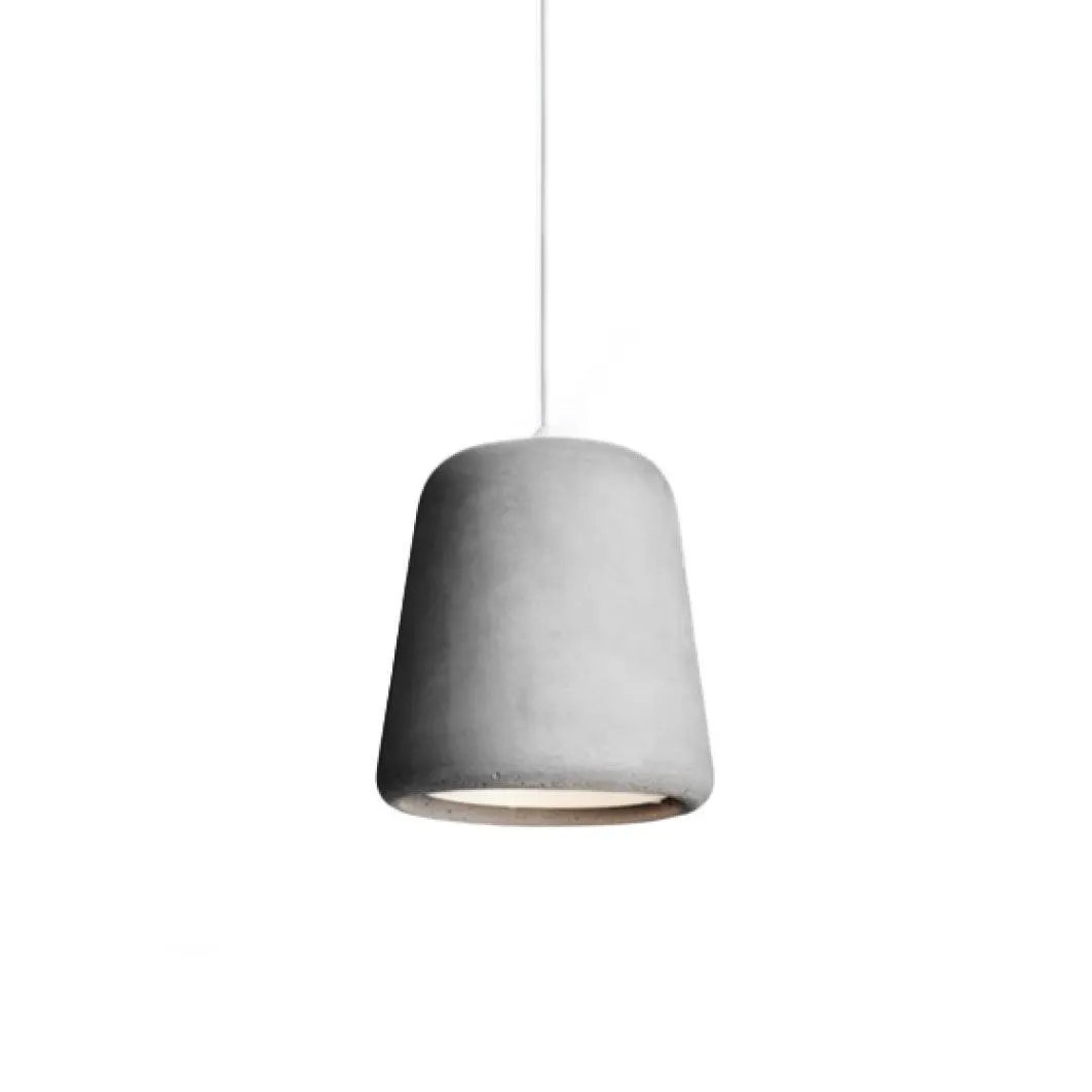 Small concrete pendant light grey