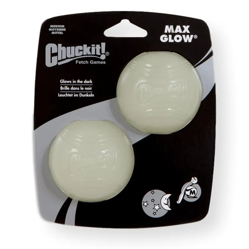Chuckit! Max Glow Ball Medium 2 Pack