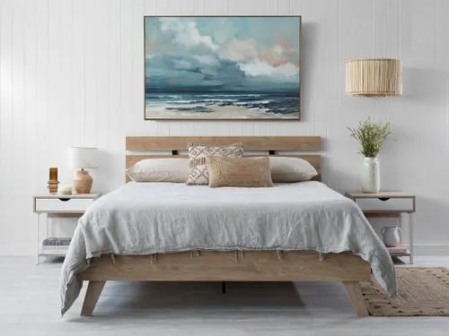 Soren Queen Bed - Natural