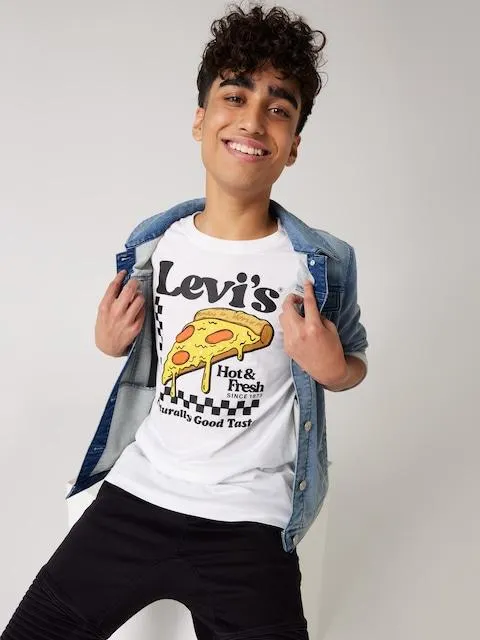 Levi's Boys Pizza Logo Tee