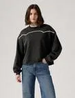 Levis Leo Novelty Triples Blanket Stitch Crew Sweatshirt, Pirate Black
