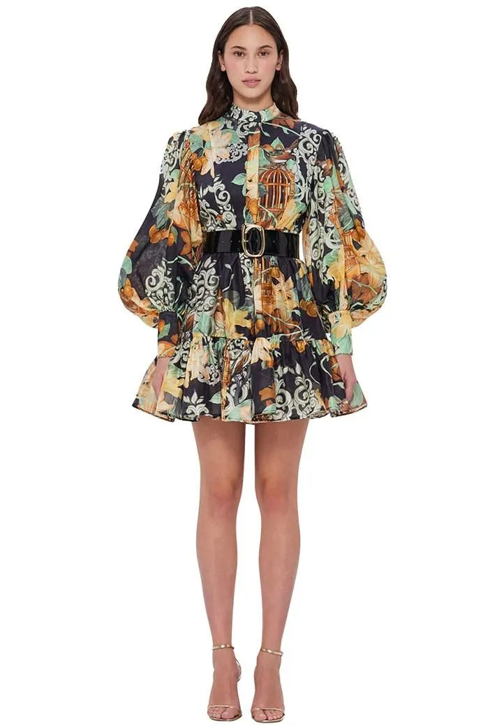 Alexandra Belted Mini Dress