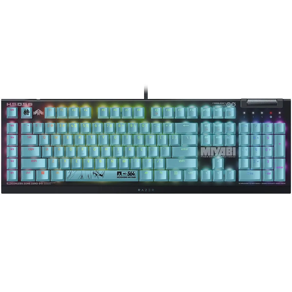 Razer BlackWidow V4 X Mechanical Gaming Keyboard Green Switch - Zenless Zone Zero Edition