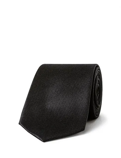 Solid Black Tie