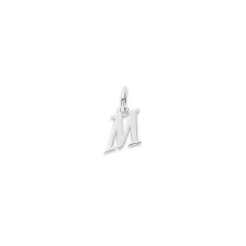 Sterling Silver Mini Letter M Pendant