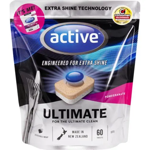 Active Tablets Ultimate Dishwasher Pink Pomegranate 60 Pack