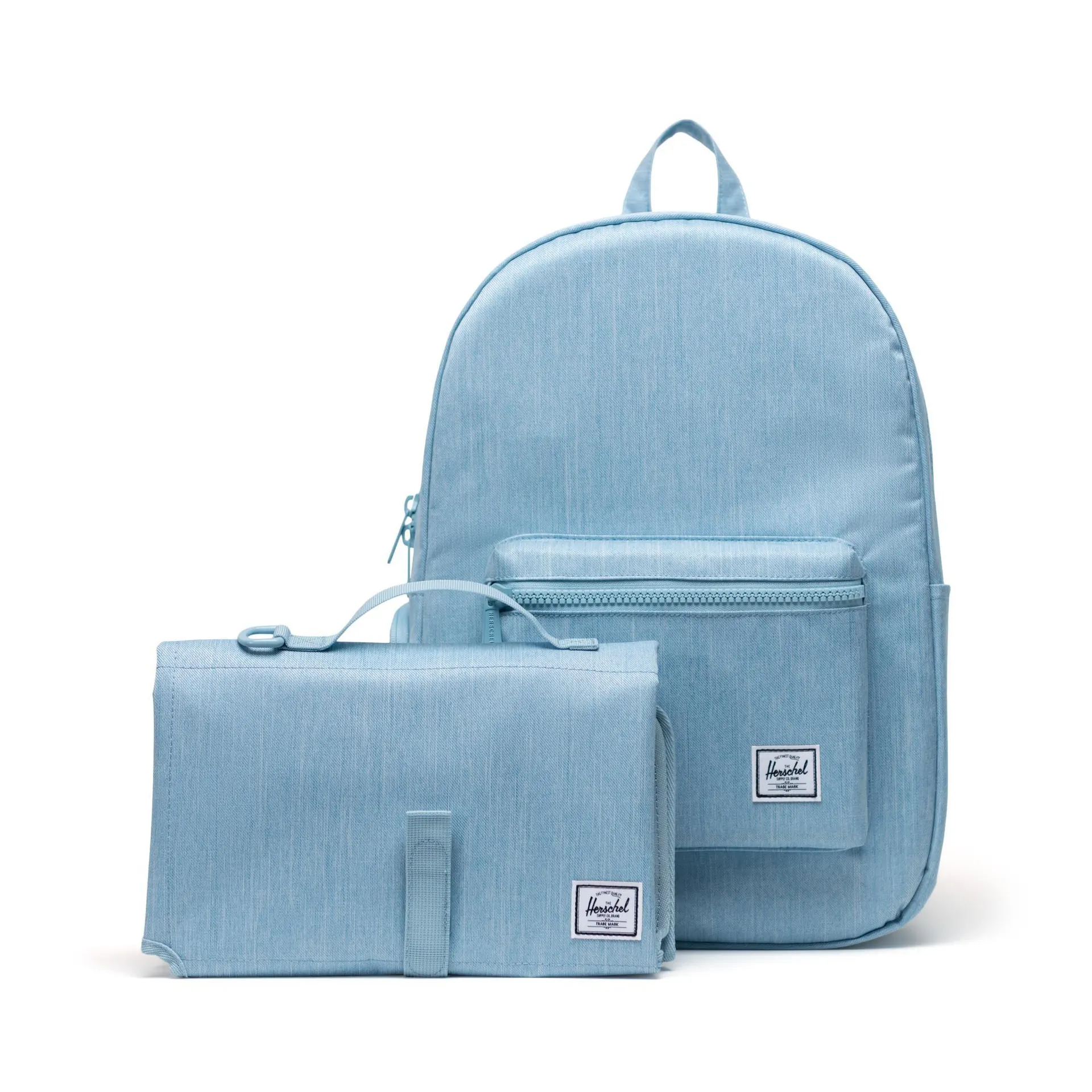 Herschel Supply Co. | Settlement Sprout Backpack | Nappy Bag - Light Denim Crosshatch